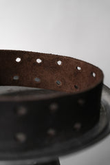 Vintage Leather Belt 復古雙排孔洞 皮革腰帶