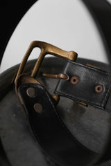 Vintage Brass Buckle Leather Belt 復古黃銅皮帶頭腰帶