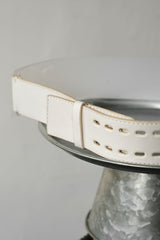 Calvin Klein Cow Leather Translucent Belt 半透明塑料拼接皮革腰帶