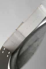 Calvin Klein Cow Leather Translucent Belt 半透明塑料拼接皮革腰帶