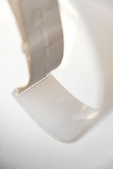 Calvin Klein Cow Leather Translucent Belt 半透明塑料拼接皮革腰帶