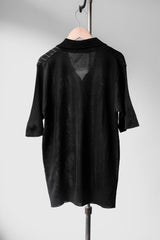Deluxe Knit Wear Vintage Mesh Open Collar Shirt 古著 網眼透視開領襯衫