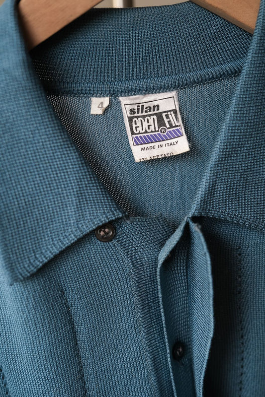 1970’s Vintage “Silan eDen Fil” Mesh Polo Shirt Made in Italy 義大利古著網眼透視Polo衫