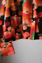 1970’s “Olivier de Verlon” Vintage Chiffon Sheer Shirt Made in France 法國製印花雪紡透視尖領襯衫