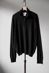 HERMES 1990’s Quarter Zip Cashmere Knit Pullover Sweater 愛馬仕 喀什米爾混紡半拉鏈針織衫 可雙面穿 義大利製