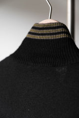 HERMES 1990’s Quarter Zip Cashmere Knit Pullover Sweater 愛馬仕 喀什米爾混紡半拉鏈針織衫 可雙面穿 義大利製