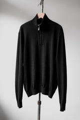 HERMES 1990’s Quarter Zip Cashmere Knit Pullover Sweater 愛馬仕 喀什米爾混紡半拉鏈針織衫 可雙面穿 義大利製