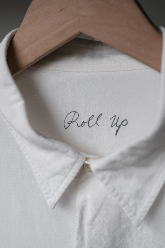 Porter Classic - ROLL UP BAMBOO LINEN SHIRT - WHITE