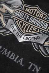 HARLEY-DAVIDSON 2011 Columbia Tee Harley-Davidson motorcycle girl print short kicks