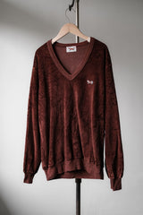 1970~80's "JCPenney" Vintage Fox Velour V-Neck Top