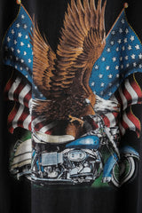 Vintage Thunder Sportswear Eagle Biker Print Tee 古著 美國老鷹機車印花短踢