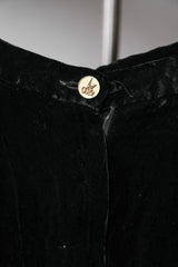 Christian Dior Vintage Velvet Trousers Christian Dior Vintage Black Velvet Trousers Made in France
