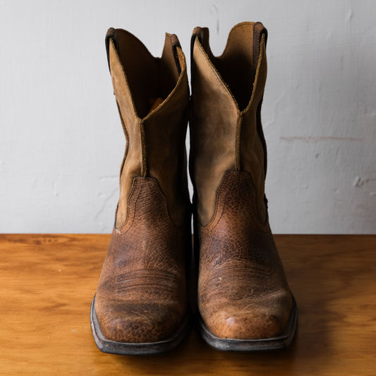 ARIAT &nbsp;Square Toe Suede Cowboy Western Boots 復古方頭麂皮牛仔西部靴