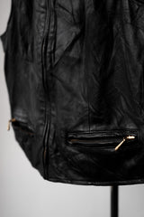 ”SIGNATURE” Vintage Leather Zip Vest 復古真皮拉鏈背心