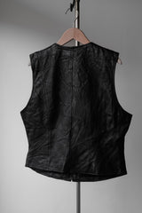 ”SIGNATURE” Vintage Leather Zip Vest 復古真皮拉鏈背心