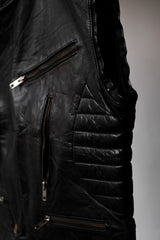 ”Verducci” Vintage Leather Zip Biker Vest 復古真皮拉鏈機車背心