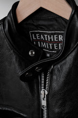 ”LEATHER LIMITED” Vintage Zip Biker Vest 復古真皮拉鏈機車背心