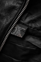 ”LEATHER LIMITED” Vintage Zip Biker Vest 復古真皮拉鏈機車背心