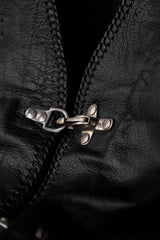 ”L&J” Vintage Leather Metal Hook Vest 復古真皮消防員金屬釦背心