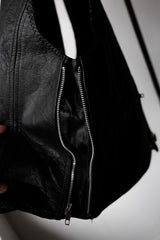 ”L&J” Vintage Leather Metal Hook Vest 復古真皮消防員金屬釦背心