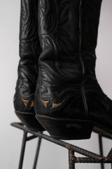 ”SENDRA” Vintage Cowboy Western Boots 復古雕花牛仔西部靴 蛇紋點綴