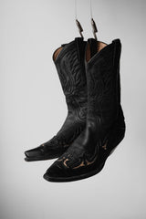 ”SENDRA” Vintage Cowboy Western Boots 復古雕花牛仔西部靴 蛇紋點綴