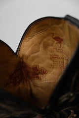 Vintage 2-Tone Argyle Cowboy Western Boots 復古菱格雙色雕花牛仔西部靴