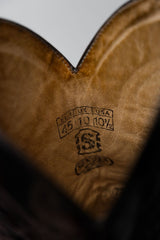 ”SENDRA” Vintage Burgundy Leather Cowboy Western Boots 復古勃艮第酒紅雕花牛仔西部靴