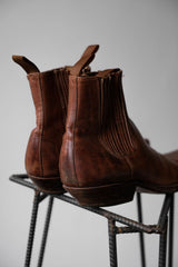 ”Tony Mora” Vintage Cowboy Chelsea Boots 復古焦糖色牛仔切爾西靴