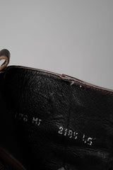 ”SENDRA” Vintage Brass Leather Cowboy Zip Boots 復古古銅色雕花牛仔拉鏈短靴