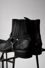 Vintage Concho Strap Leather Chelsea Boots 復古銀飾皮帶切爾西靴