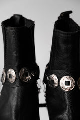 Vintage Concho Strap Leather Chelsea Boots 復古銀飾皮帶切爾西靴