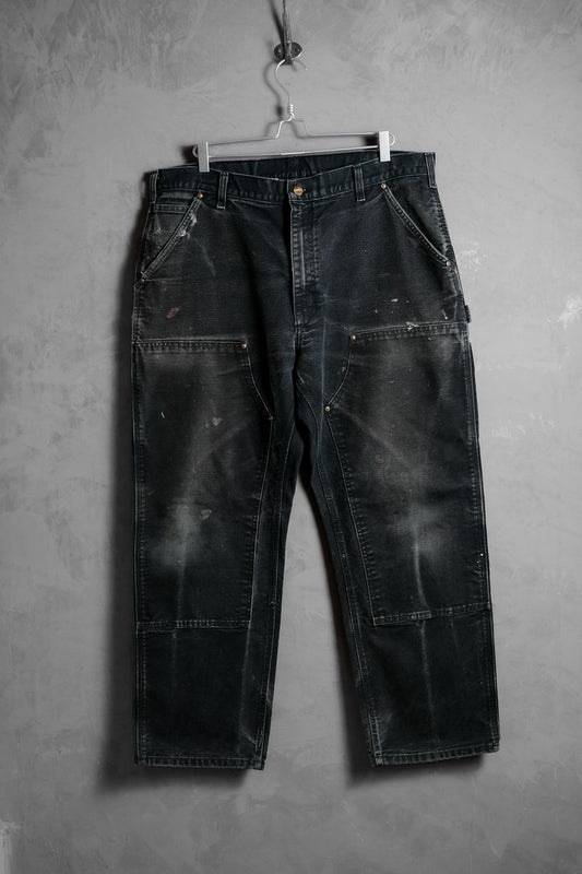 CARHARTT Vintage Double Knee Carpenter Pants Black卡哈特 雙膝補強帆布木工褲 黑