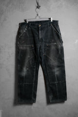 CARHARTT Vintage Double Knee Carpenter Pants Black卡哈特 雙膝補強帆布木工褲 黑