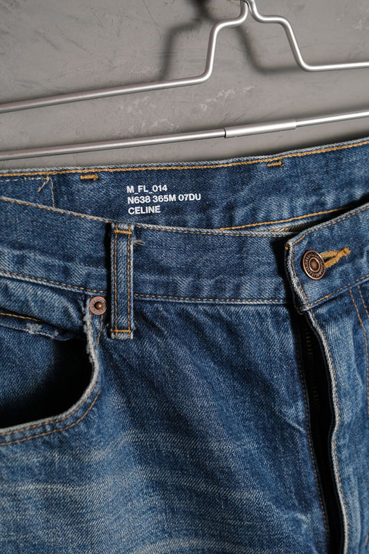 CELINE 22S/S Surf Flared Denim Jeans 水洗闊腿牛仔喇叭褲