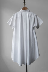 SACAI Short Sleeve Tunic Shirt 日本設計師品牌 前短後長洋裝襯衫