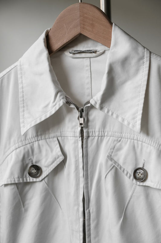 MIU MIU 00’s Cropped Zip Blouson Jacket 短版拉鏈夾克 義大利製