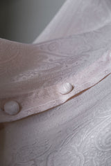 Christian Dior Vintage Scarf Collar Sheer Jacquard Silk Shirt 迪奧 絲巾領提花透膚襯衫