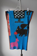 PLEATS PLEASE ISSEY MIYAKE 1999s Animal Print Pleated Cut &Sew 三宅一生副線 動物印花皺摺背心