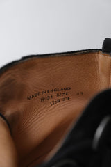 GEORGE COX x OVERKILL x CHAOS PUNK 12S/S パンクLブーツ 三者ジョイントスエードレザーステッチパンク厚底ブーツ