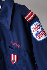 1970’s “King Louie” Vintage Embroidered Patch Bowling Shirt 70年代古著 刺繡布章保齡球襯衫