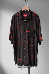 Supreme F/W20 Receipts Rayon S/S Shirt&nbsp;Black 滿版收據印花人造絲襯衫