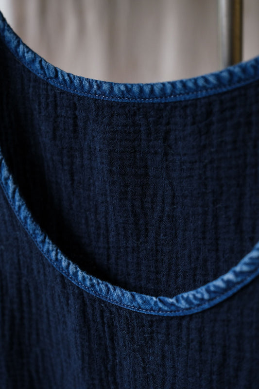 Porter Classic - Kendo x Sashiko Tank Top - INDIGO