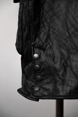 Number (N)ine 05S/S Leather Sleeveless Long Rider Vest Takahiro Miyashita Long Leather Motorcycle Vest riri zipper