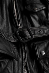 Number (N)ine 05S/S Leather Sleeveless Long Rider Vest Takahiro Miyashita Long Leather Motorcycle Vest riri zipper