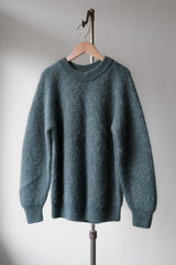 BATONER Kids Mohair Signature Crew Neck Knit Japanese designer brand mohair blend knitted sweater