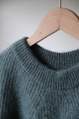BATONER Kids Mohair Signature Crew Neck Knit Japanese designer brand mohair blend knitted sweater