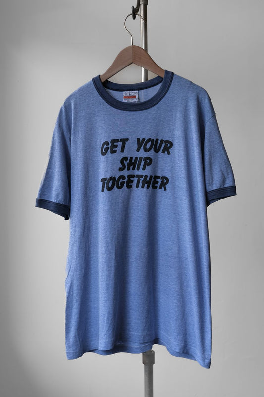Hanes 1980’s Vintage Ringer Tee 古著印花滾邊短踢 美國製