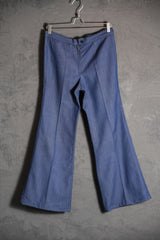 Vintage 70~90’s Denim Flared Pants 古著薄丹寧喇叭褲 面料略帶光澤