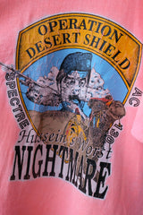 1990’s Vintage Operation Desert Shield Nightmare Tee 古著 波斯灣戰爭印花短踢 美國製